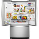  Whirlpool 36-inch, 26.8 cu. ft. Freestanding French 3-Door Refrigerator Water and Ice Dispensing System WRF767SDHZ IMAGE 3