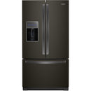  Whirlpool 36-inch, 26.8 cu. ft. Freestanding French 3-Door Refrigerator Water and Ice Dispensing System WRF767SDHV IMAGE 1