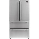 Forno 36-inch, 19.2 cu.ft. Freestanding French 4-Door with Interior Ice Maker FFRBI1820-36SB IMAGE 1