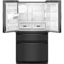  Whirlpool 36-inch French 4-Door Refrigerator with external water and ice dispenser WRMF3636RB IMAGE 1
