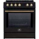  Forno 30-inch Slide-In Induction Range with Convection Technology FFSIN0982-30BLK IMAGE 1