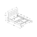 Monarch Full Upholstered Panel Bed I 5803F IMAGE 3