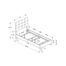 Monarch Twin Upholstered Panel Bed I 5924T IMAGE 4