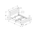 Monarch Queen Upholstered Panel Bed I 6041Q IMAGE 10