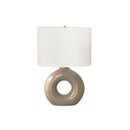 Monarch I 9669 24"H Table Lamp Brown Ceramic / Ivory Shade IMAGE 3