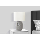 Monarch I 9675 26"H Table Lamp Grey Ceramic / Ivory Shade IMAGE 2