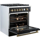  Forno 30-inch Freestanding Gas Range with Convection Oven Technology FFSGS6274-30BLK IMAGE 8