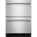  KitchenAid 24-inch, 4.4 cu. ft. Double Drawer Refrigerator KURT524SSB IMAGE 1