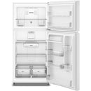  Whirlpool Freestanding Top Freezer Refrigerator WRTX5419SW IMAGE 2