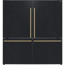  Forno 62-inch, 34.4 cu. ft. Freestanding Side-by-Side Refrigerator With Ice Maker FFFFD1787-60BLK IMAGE 1