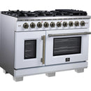  Forno 48-inch Freestanding Gas Range with Convection Technology FFSGS6460-48WHT IMAGE 3