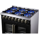  Forno 36-inch Freestanding Dual Fuel Range with True Convection Technology FFSGS6387-36BLK IMAGE 13