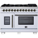  Forno Capriasca 48-inch Freestanding Dual Fuel Range FFSGS6387-48WHT IMAGE 1