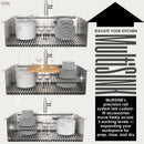  Forno 33" Drop-In/Undermount 3-Level Workstation Sink with Faucet, Waterfall and Glass Rinser D-WP30 IMAGE 3