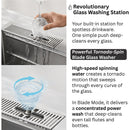  Forno 33" Drop-In/Undermount 3-Level Workstation Sink with Faucet, Waterfall and Glass Rinser D-WP30 IMAGE 5