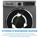 Danby 24″ Stackable Front Load Washing Machine DWM022D1DSDB [SCRATCH AND DENT]