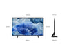 QLED 65" Série Q8F UHD 4K Tizen Smart Samsung - QN65Q8FAAFXZC [BOITE OUVERTE]
