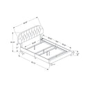 Monarch Twin Upholstered Platform Bed I 5982T IMAGE 5