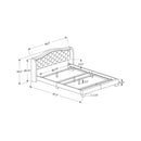 Monarch Queen Upholstered Panel Bed I 5966Q IMAGE 5